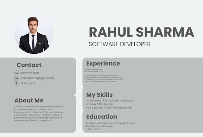 design ats friendly professional resume